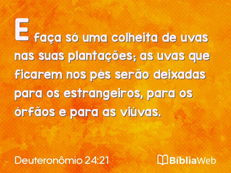 Deuteronômio 24:21 em imagem para compartilhar