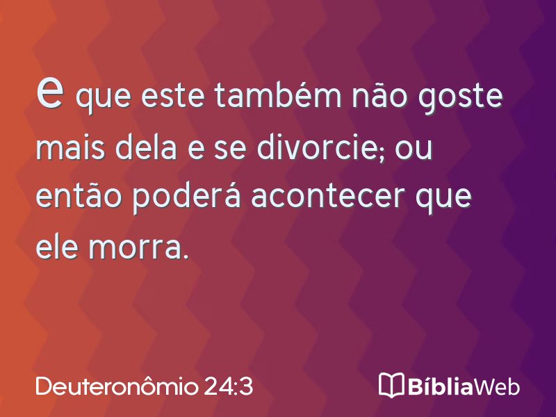 Deuteronômio 24:3 em imagem para compartilhar