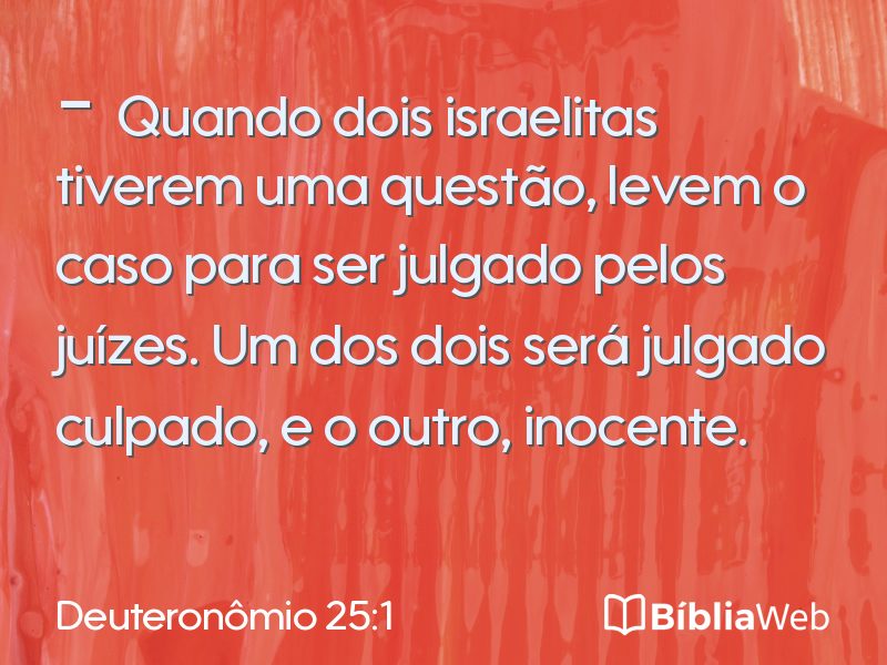 Deuteronômio 25:1 em imagem para compartilhar