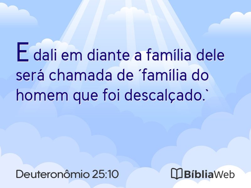 Deuteronômio 25:10 em imagem para compartilhar