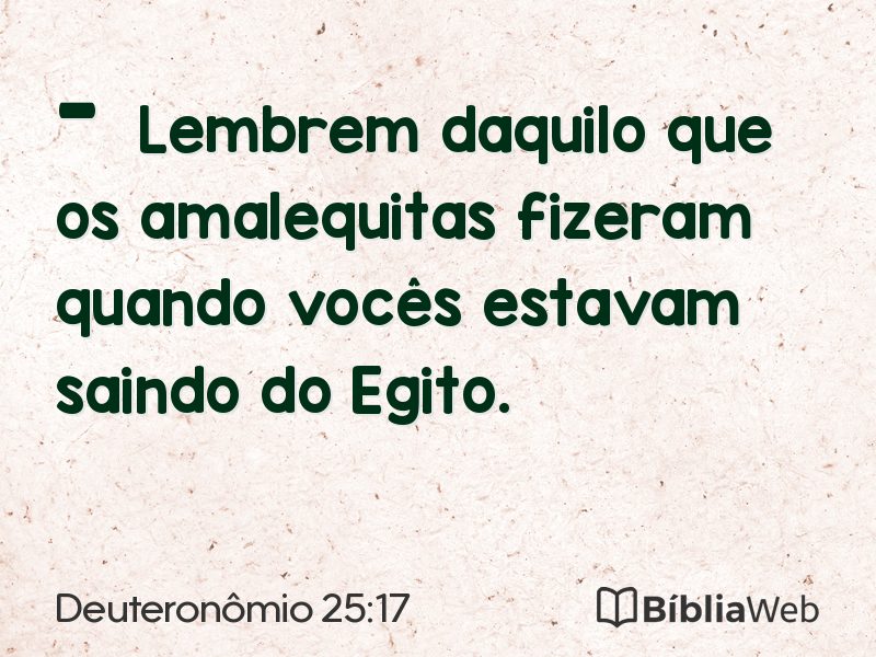 Deuteronômio 25:17 em imagem para compartilhar
