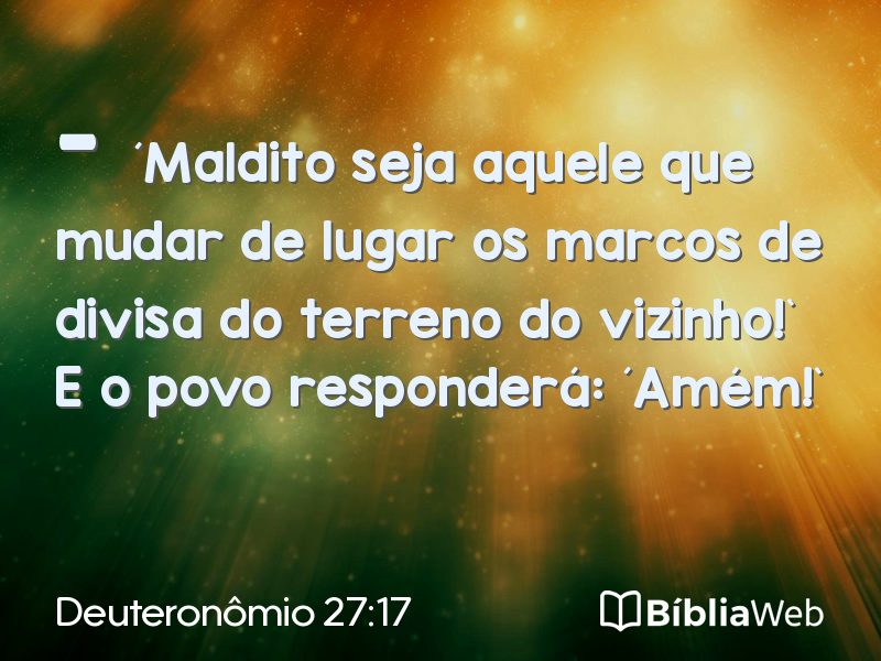 Deuteronômio 27:17 em imagem para compartilhar
