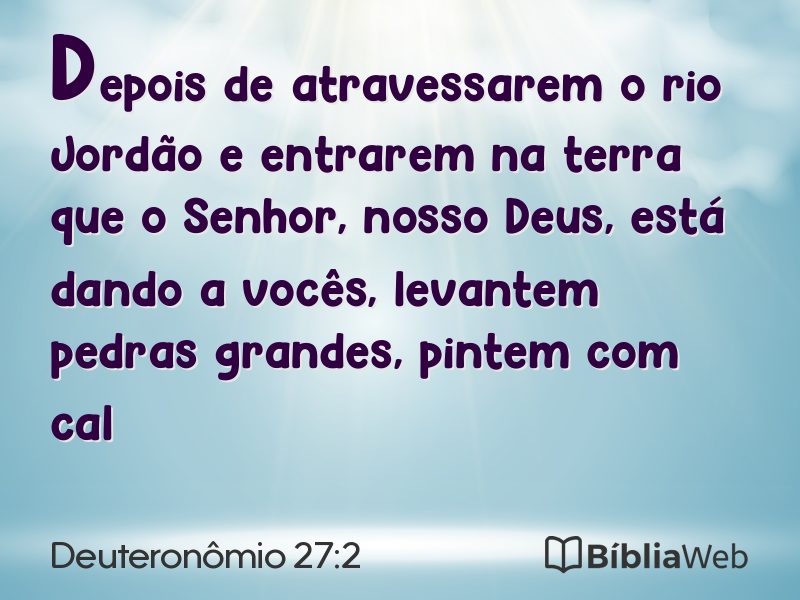 Deuteronômio 27:2 em imagem para compartilhar