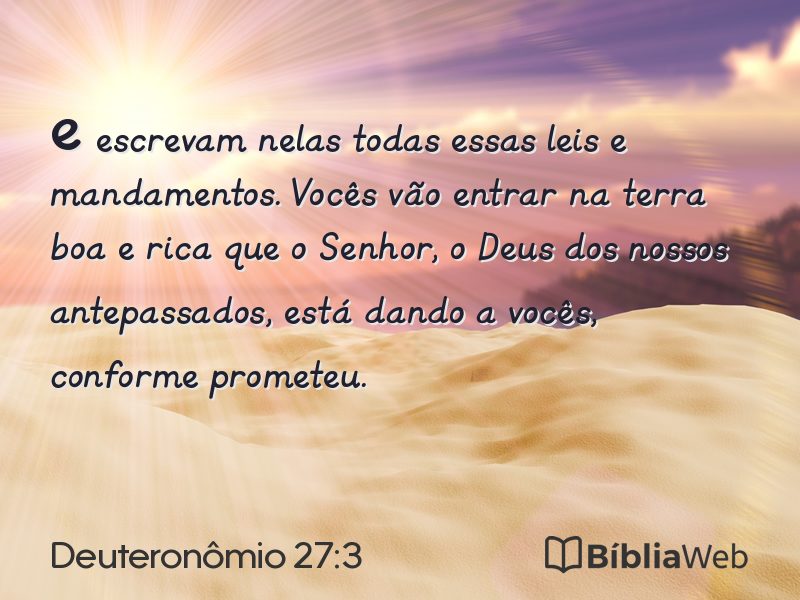 Deuteronômio 27:3 em imagem para compartilhar