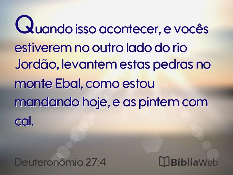 Deuteronômio 27:4 em imagem para compartilhar