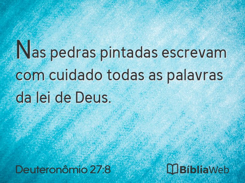 Deuteronômio 27:8 em imagem para compartilhar