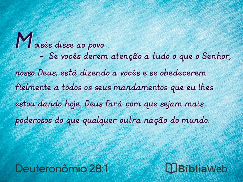 Deuteronômio 28:1 em imagem para compartilhar