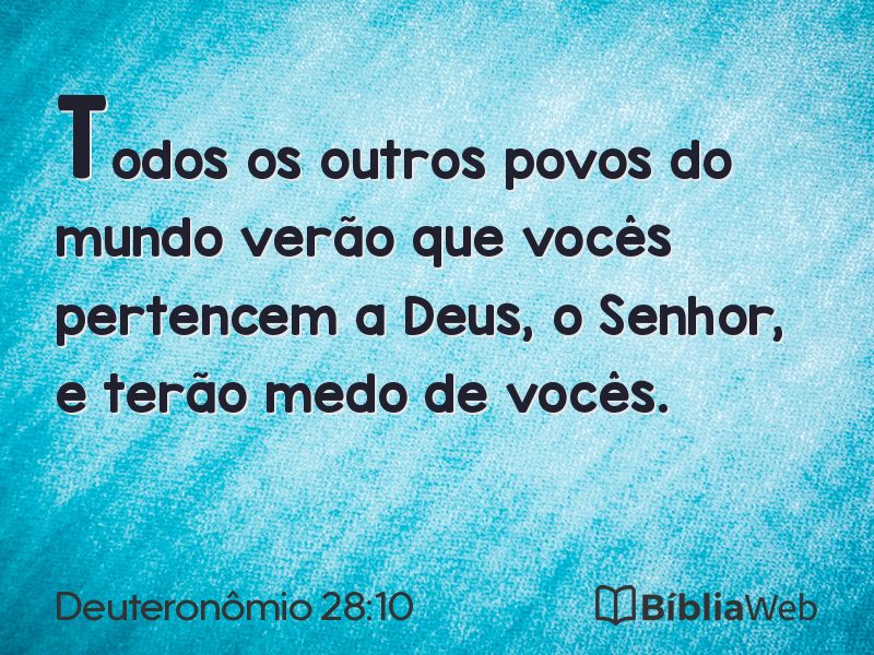 Deuteronômio 28:10 em imagem para compartilhar
