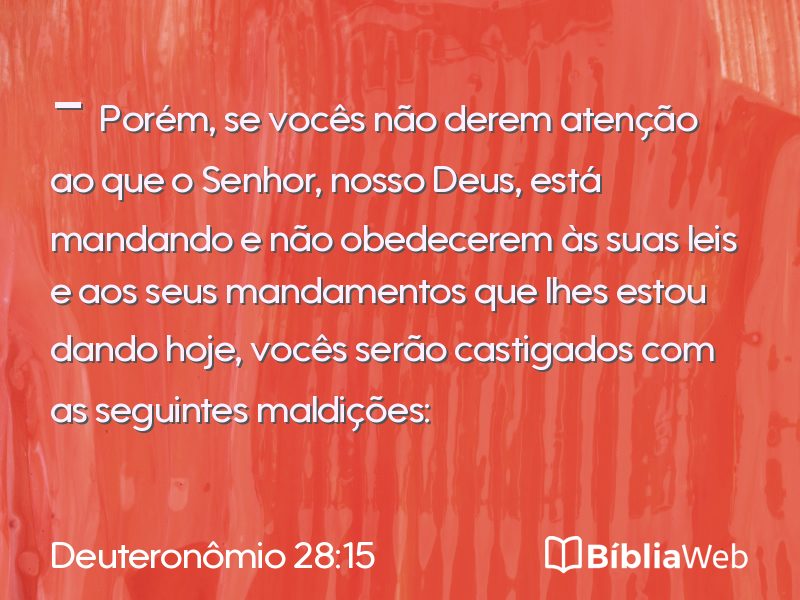 Deuteronômio 28:15 em imagem para compartilhar