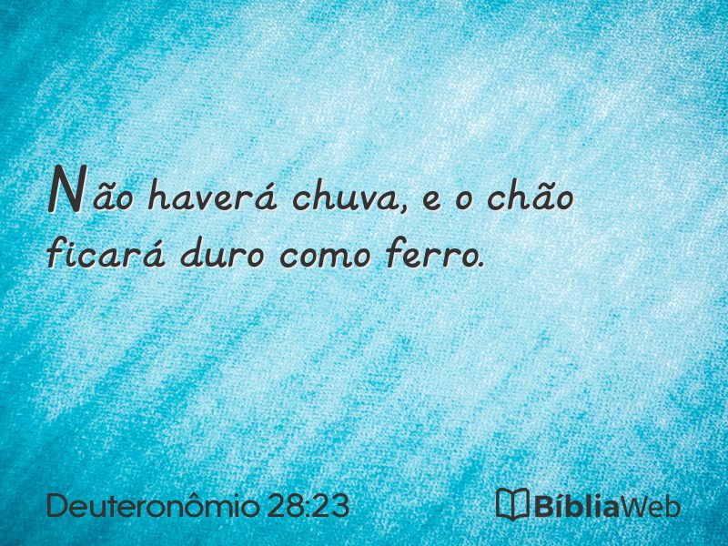 Deuteronômio 28:23 em imagem para compartilhar