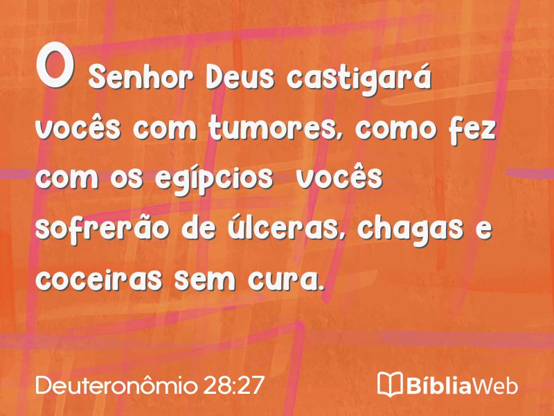Deuteronômio 28:27 em imagem para compartilhar