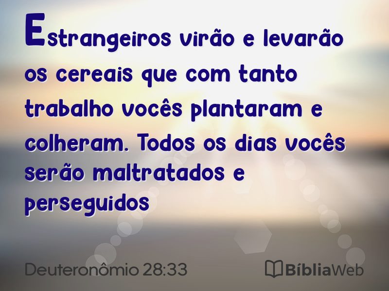 Deuteronômio 28:33 em imagem para compartilhar