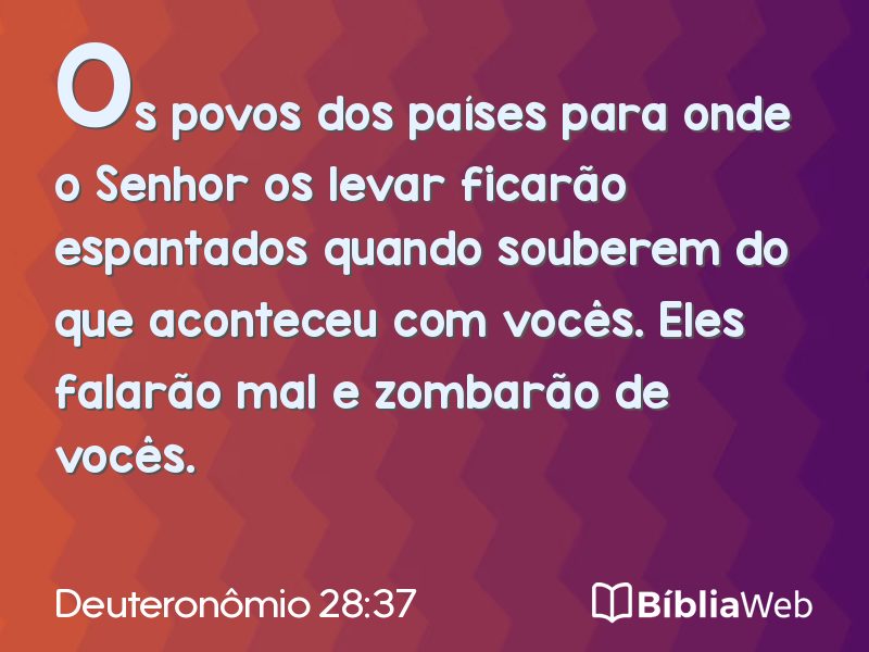 Deuteronômio 28:37 em imagem para compartilhar