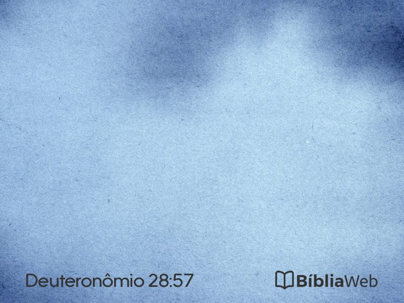 Deuteronômio 28:57 em imagem para compartilhar