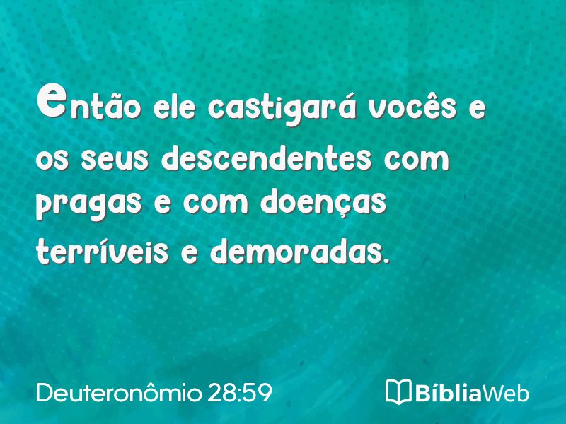 Deuteronômio 28:59 em imagem para compartilhar