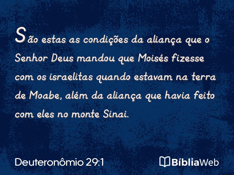 Deuteronômio 29:1 em imagem para compartilhar