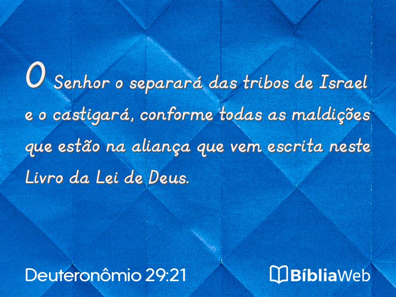 Deuteronômio 29:21 em imagem para compartilhar