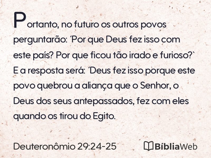 Deuteronômio 29:24-25 em imagem para compartilhar