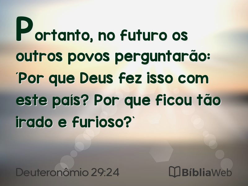 Deuteronômio 29:24 em imagem para compartilhar