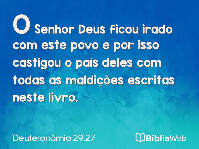 Deuteronômio 29:27 em imagem para compartilhar