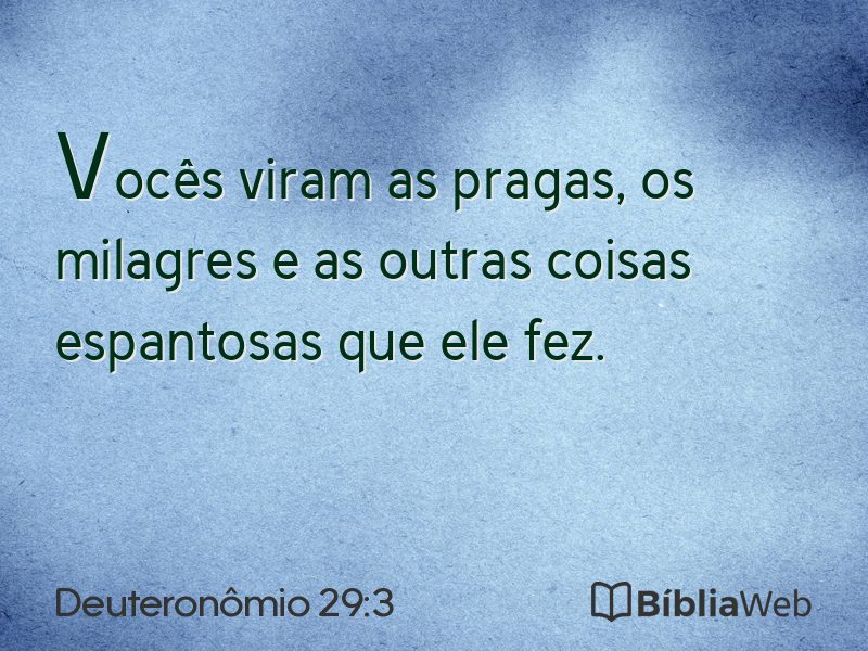 Deuteronômio 29:3 em imagem para compartilhar