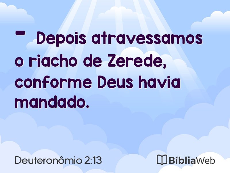 Deuteronômio 2:13 em imagem para compartilhar