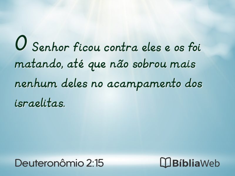 Deuteronômio 2:15 em imagem para compartilhar