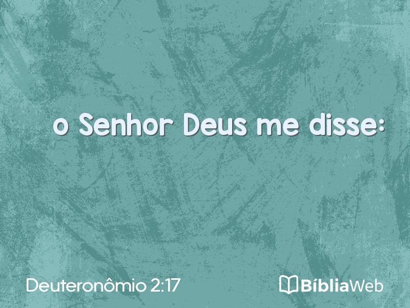 Deuteronômio 2:17 em imagem para compartilhar