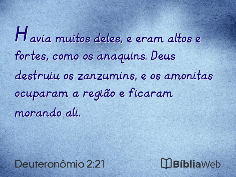 Deuteronômio 2:21 em imagem para compartilhar