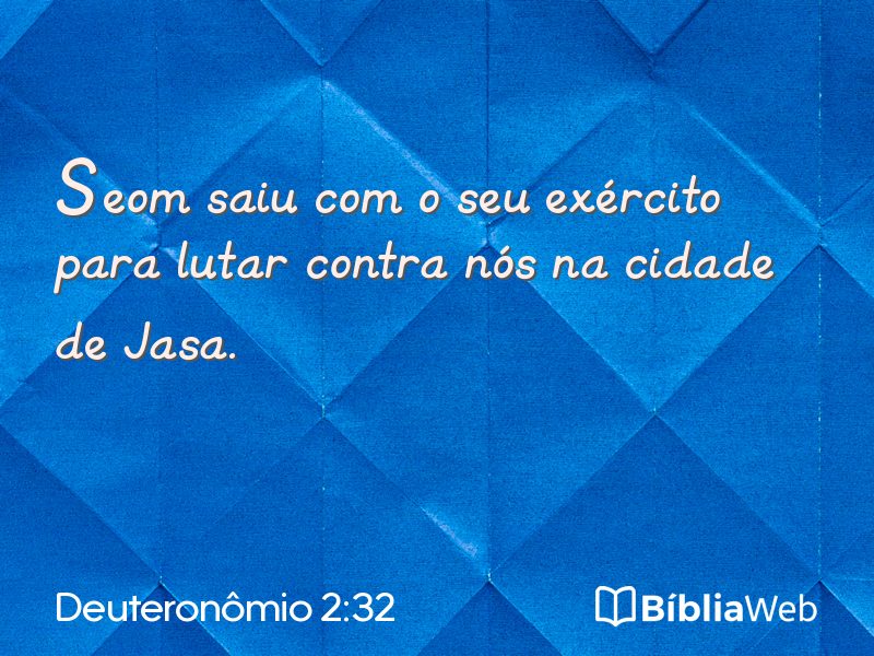 Deuteronômio 2:32 em imagem para compartilhar