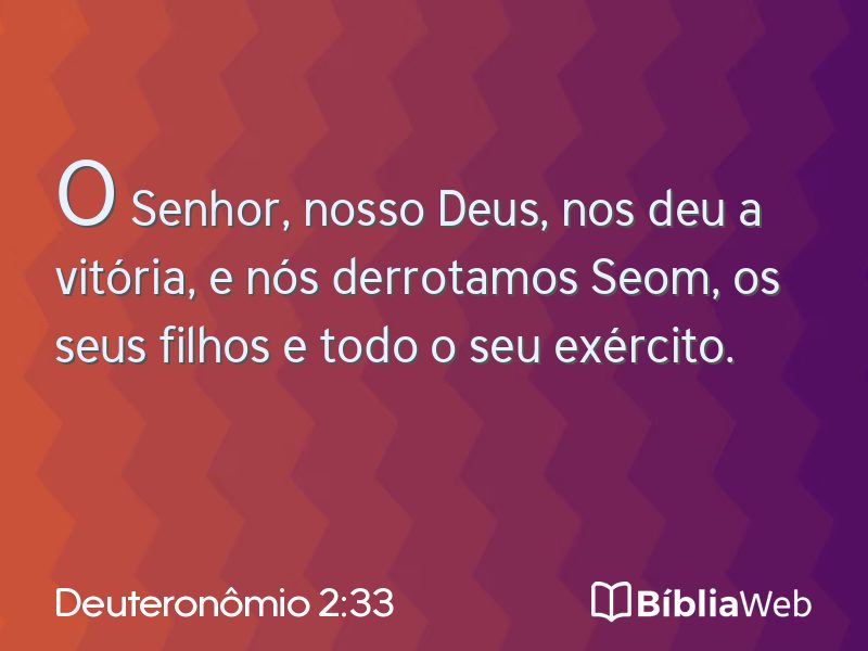 Deuteronômio 2:33 em imagem para compartilhar