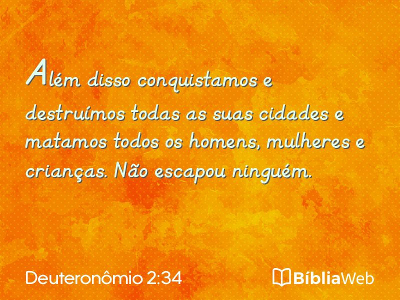 Deuteronômio 2:34 em imagem para compartilhar