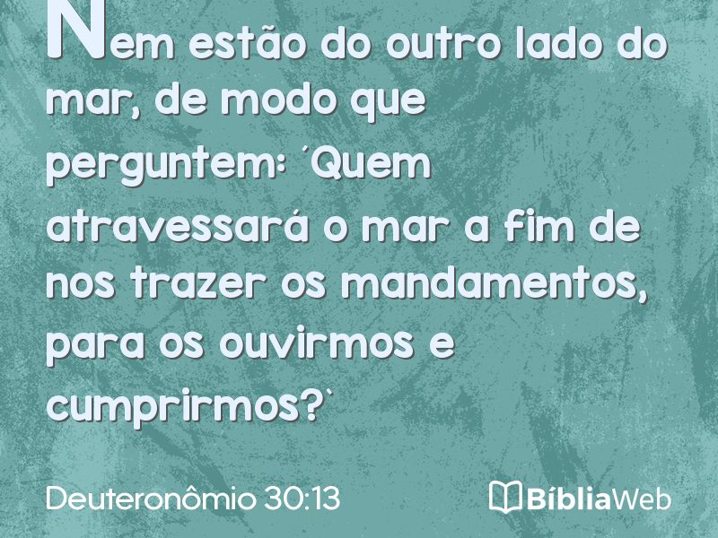 Deuteronômio 30:13 em imagem para compartilhar