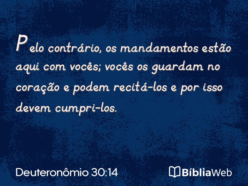 Deuteronômio 30:14 em imagem para compartilhar