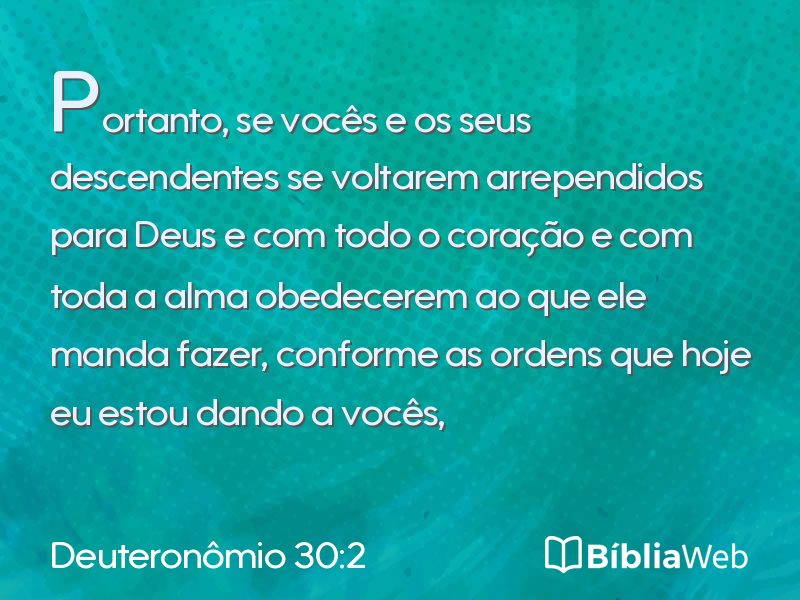 Deuteronômio 30:2 em imagem para compartilhar