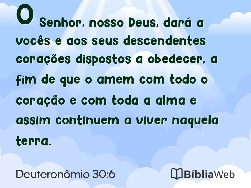 Deuteronômio 30:6 em imagem para compartilhar
