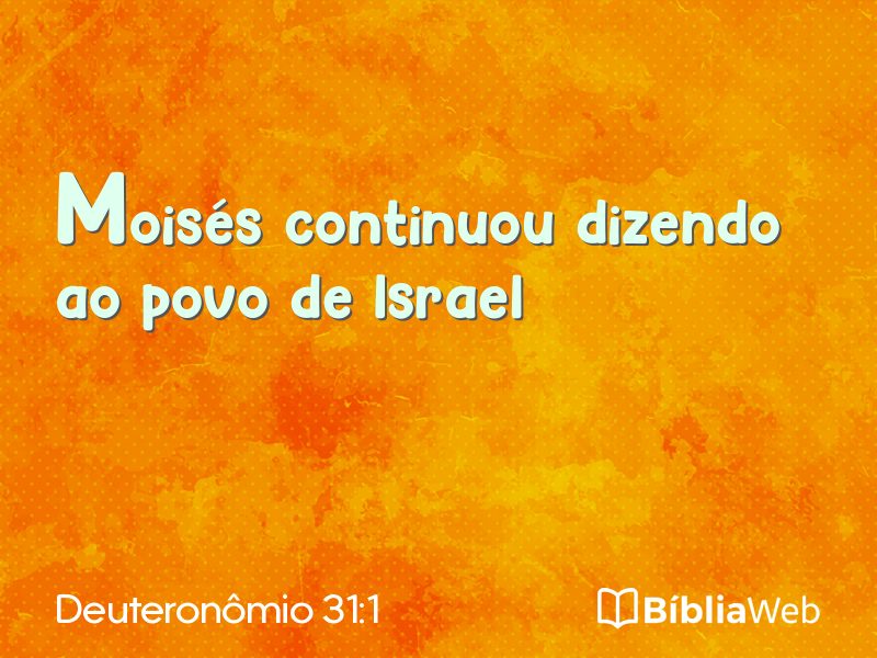 Deuteronômio 31:1 em imagem para compartilhar