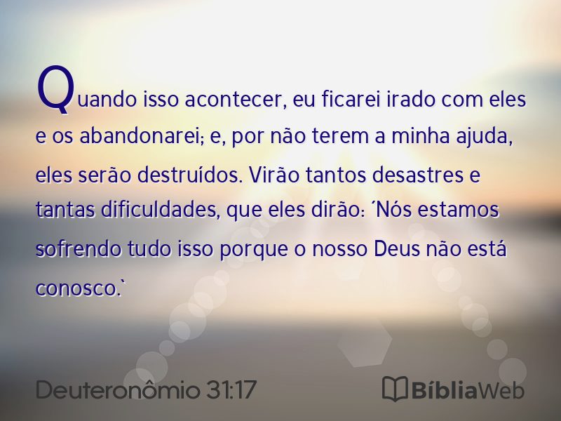 Deuteronômio 31:17 em imagem para compartilhar