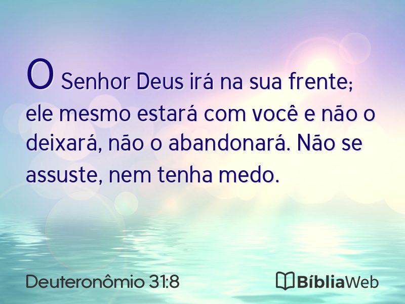 Deuteronômio 31:8 em imagem para compartilhar