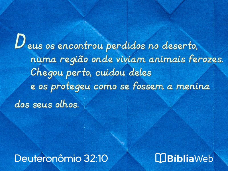 Deuteronômio 32:10 em imagem para compartilhar