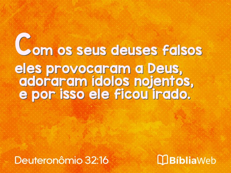 Deuteronômio 32:16 em imagem para compartilhar