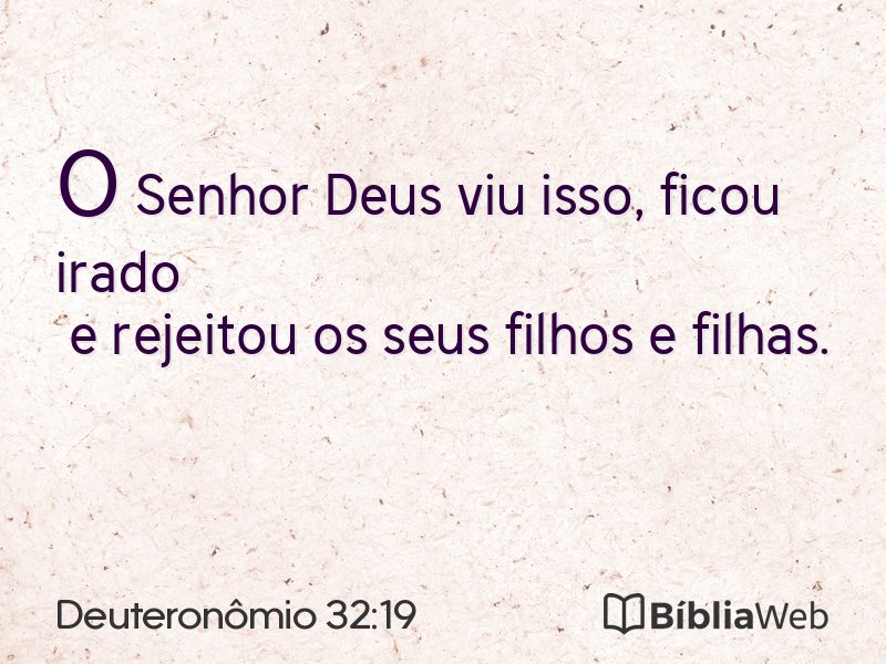Deuteronômio 32:19 em imagem para compartilhar
