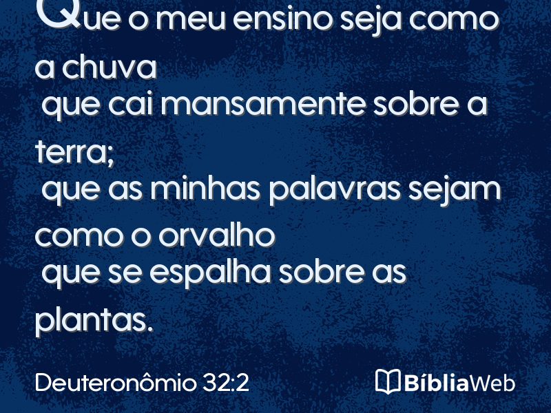 Deuteronômio 32:2 em imagem para compartilhar