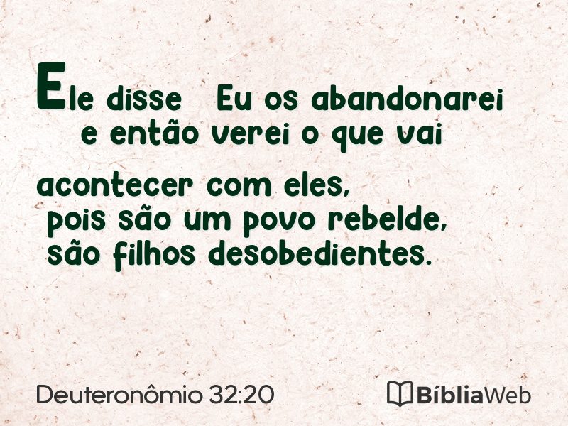 Deuteronômio 32:20 em imagem para compartilhar