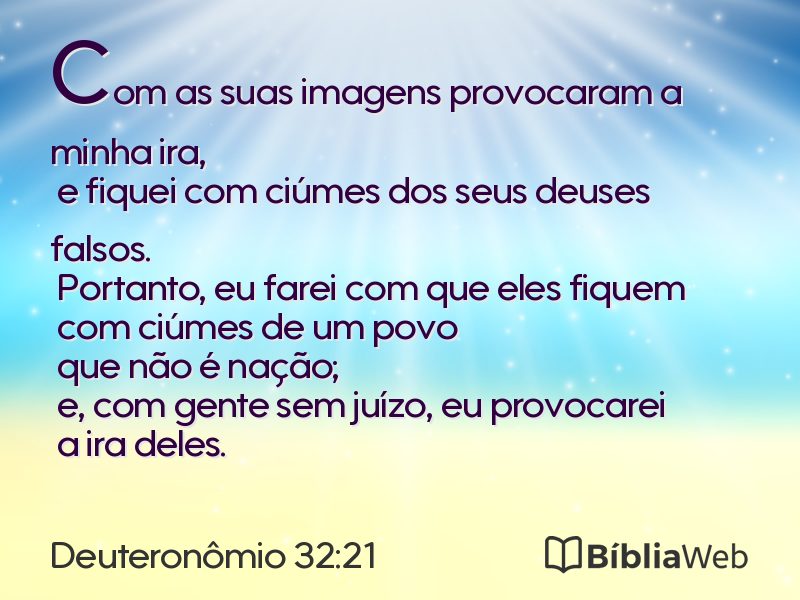 Deuteronômio 32:21 em imagem para compartilhar