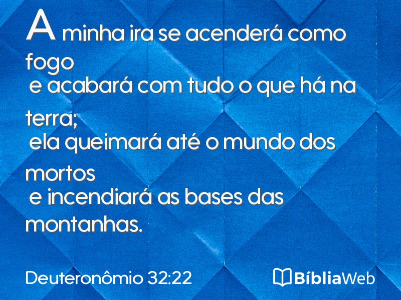 Deuteronômio 32:22 em imagem para compartilhar