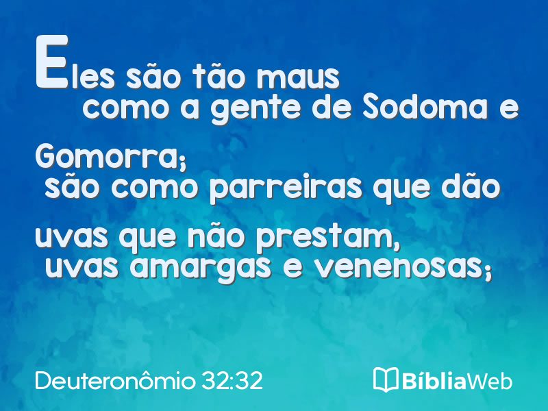 Deuteronômio 32:32 em imagem para compartilhar