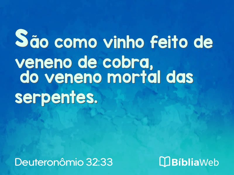 Deuteronômio 32:33 em imagem para compartilhar