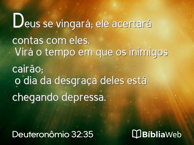 Deuteronômio 32:35 em imagem para compartilhar