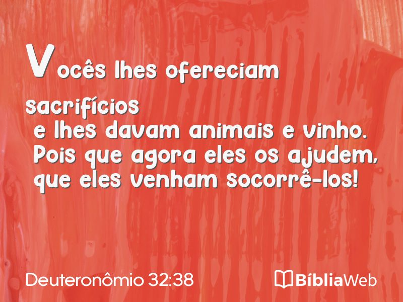 Deuteronômio 32:38 em imagem para compartilhar